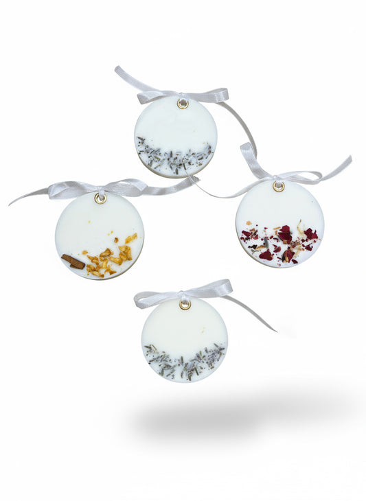 Round Natural Air Fresheners. (Pack of 3 units)