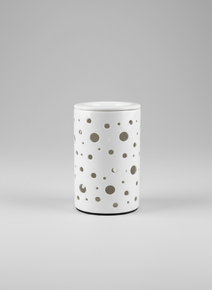 Quemador de cerámica blanca Bora para wax melts – Vela Única