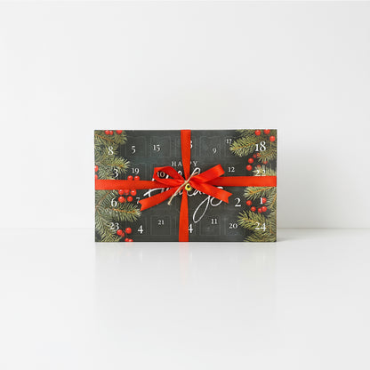 Calendario de Adviento Vela Única con 24 wax melts artesanales en caja elegante