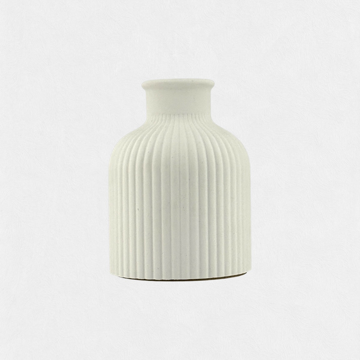 Decorative vase with vertical relief