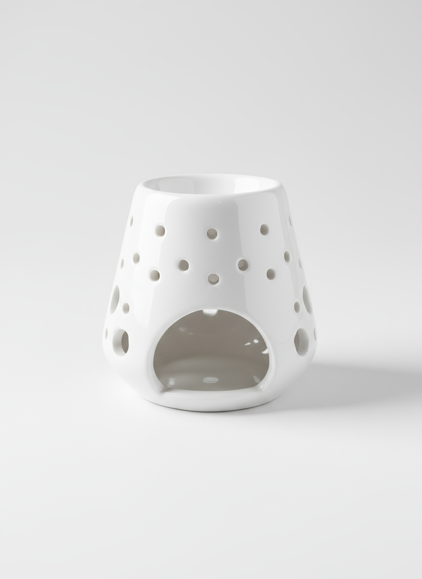 Quemador Loob de cerámica negra para wax melts – Vela Única