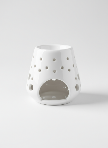 Quemador Loob de cerámica negra para wax melts – Vela Única