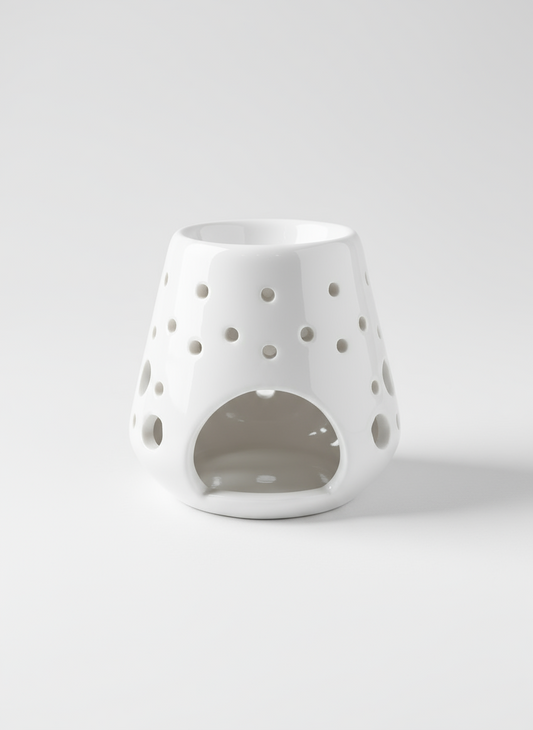 Quemador Loob de cerámica negra para wax melts – Vela Única