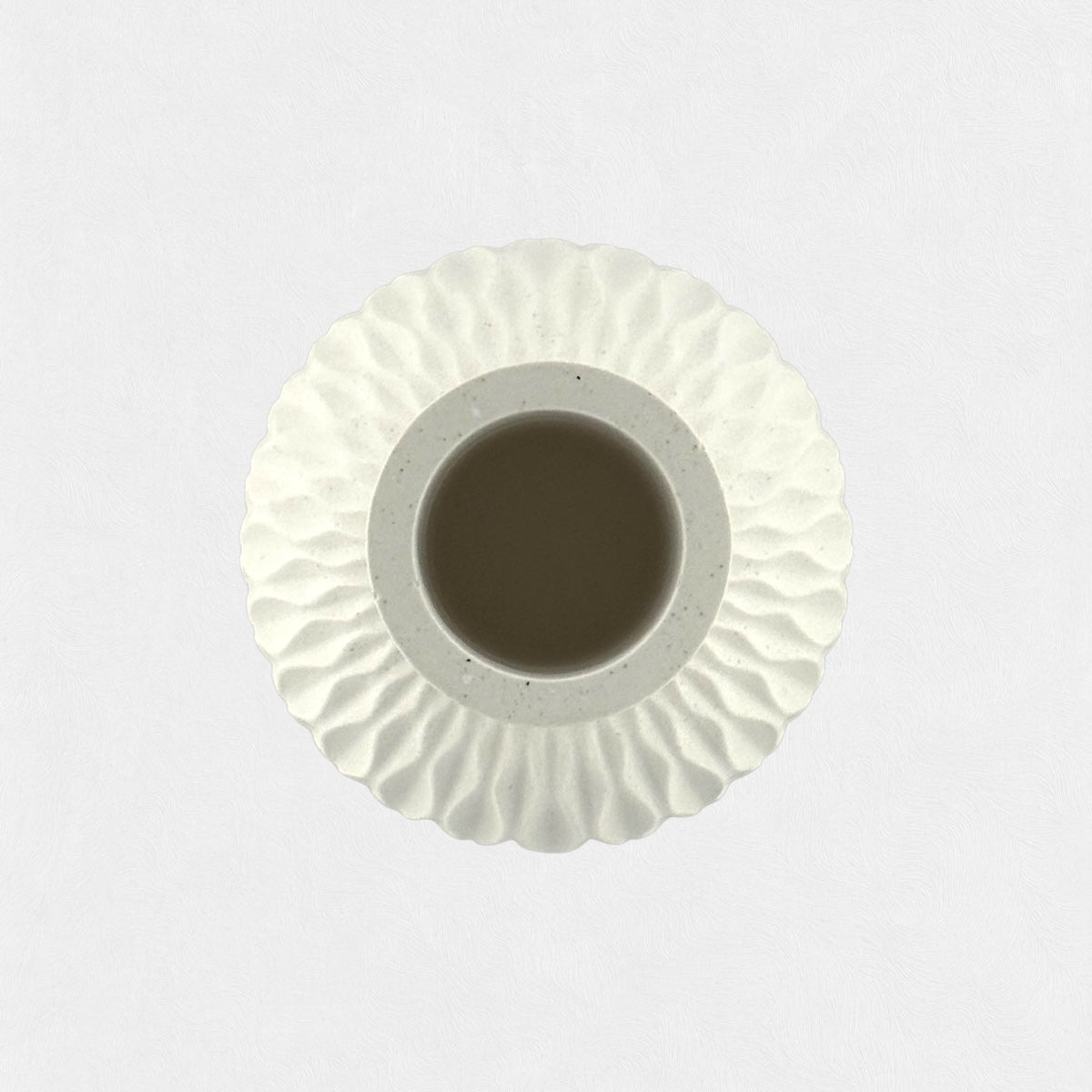 Decorative vase with wavy relief