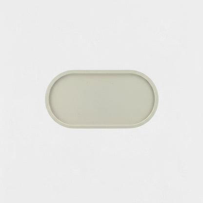 Oval decorative tray made of ecological resin