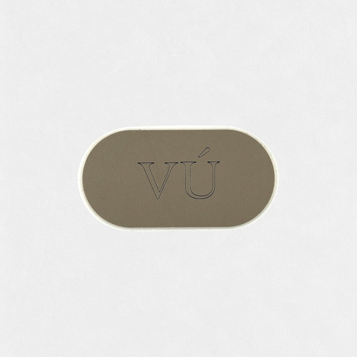 Bandeja decorativa ovalada de resina ecológica